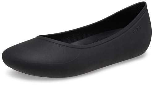 Crocs Brooklyn Flat, Bailarinas Mujer, Negro, 38/39 EU