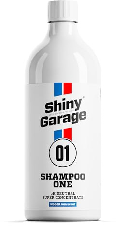 SHINY GARAGE Shampoo ONE 1 L | Auto Shampoo, Maximale Wirksamkeit Und Ergiebigkeit Für Die Tägliche Autopflege, Sicheres PH-Neutral, Reinigung, Fahrzeugpflege, Starker Schaum, Frischer Duft