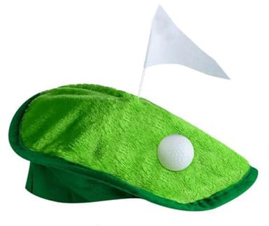 Golfbasker, golfbasker, golfbasker, golfboll grön gräsmatta basker | golffesttillbehör, ansiktsgolfbollar, golfboll basker, golfbollshatt, hatt, Enkel attribut, Consulte la descripción