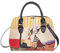 Signare Gobelin wandelbare Handtasche, Rosina Wachtmeister Katzen-Design, gelb gestreiftes Oberteil (Resina Cat Cappia, CONV-RWC-COPPIA), Resina Cat Cappia, Medium