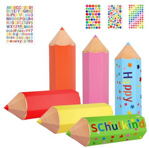 Hojalis Pequeña bolsa escolar para niñas y niños, 12 unidades, mini bolsas escolares, forma de bolígrafo para rellenar, para hermanos, bolsas escolares, niñas, juego de manualidades con letras
