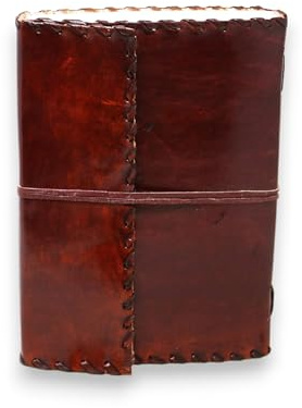 25 Cm Libreta Notas Cuaderno Hojas Diario Album Hecho a Mano Con Cubierta De Cuero Libro en Blanco Grimoire Dibujo Regalo Para Artistas leather journal notebook diary grimoire