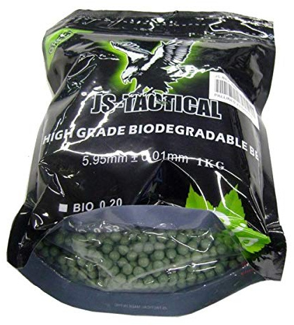 JS-TACTICAL Pallini Softair BIODEGRADABILI 0.23G Verdi JS-BIO0.23V