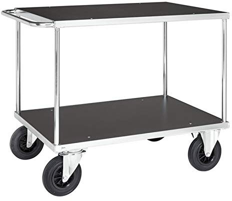 Tischwagen mit 2 Böden 1.300 x 800 x 870 mm, Traglast: 500 kg - verzinkt