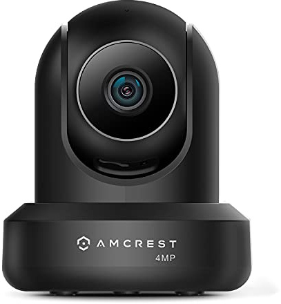 Amcrest 4MP ProHD Indoor WiFi , Security IP Camera with Pan/Tilt, Two-Way Audio, Night Vision, Remote Viewing, 4-Megapixel @30FPS, Wide 90° FOV, IP4M-1041B (Black)