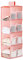XiXiRan Hängeregal Kleiderschrank, 4 Fächer Hängender Organizer Schrank, mit 12 Netzseitentaschen für Familienschrank Schlafzimmer, Faltbar und Universal Fit- 30 * 22.5 * 80cm (Pink)