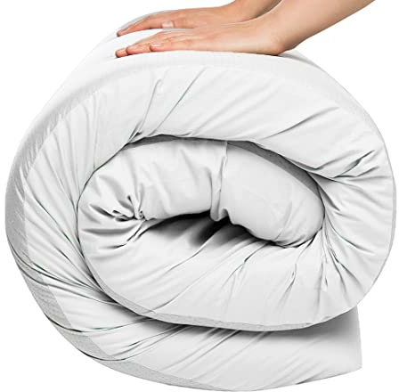 MICAMAMELLAMA Colchón de Espuma Multifuncional | 110 x 190 x 15 cm | Colchoneta de Alta Densidad con Funda | Ideal para Camping y Camperizaciones | Firmeza Media