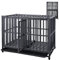 SMONTER Stackable Dog Crates with Divider-Heavy Duty Dog Kennels and Crates for Small Medium and Large Dogs