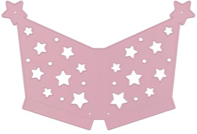 Nellie's Choice Stansmall Folding Die Stjärna Cutting Die till Jul - Skärschablon på 8,6 x 6,2 cm för Korttillverkning, Pyssel, Scrapbooking, Hantverk och DIY - Lämplig för Stansmaskiner