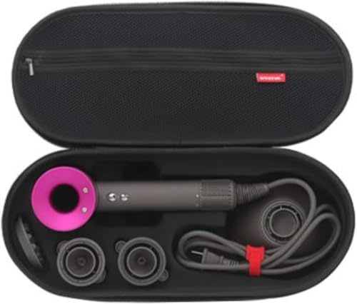 Custodia per asciugacapelli, impermeabile, organizer da viaggio portatile, custodia portatile per asciugacapelli Dyson, accessori (nero)