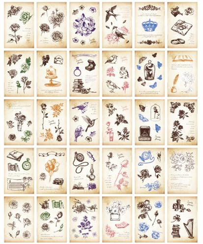ZPPLD Lot de 2 cartes postales vintage, cartes postales vintage, cartes postales rétro, peintres de paysages vintage