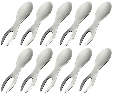 CGACCSD Soporte para mazorcas de maíz, 10 tenedores de acero inoxidable para maíz | tenedor antisalpicaduras para barbacoa, cocina, hogar, exterior, barbacoa, para cocinar en el hogar, comida al aire