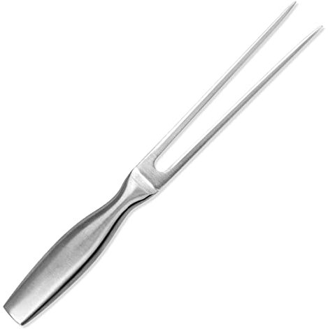 GuDoQi Stainless Steel Meat Fork, 28.5cm, Anti-Slip Long Handle, Dishwasher Safe, Ideal for Carving, Barbecues