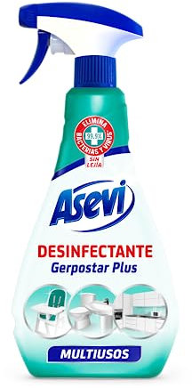 Asevi Desinfectante Multiusos Asevi 'Ready to Use' - Limpiador Desinfectante Multiusos - Sin Lejía - Elimina Gérmenes, Bacterias y Virus - Agradable Aroma - Envase de 750 ml