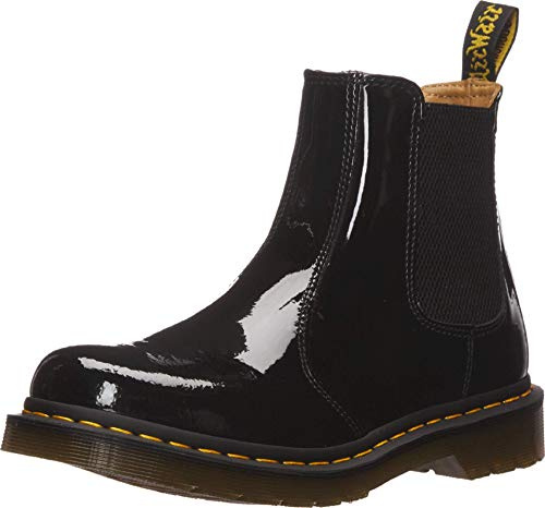 Dr. Martens Women's 2976 Patent Leather Chelsea Boot, Black, 10