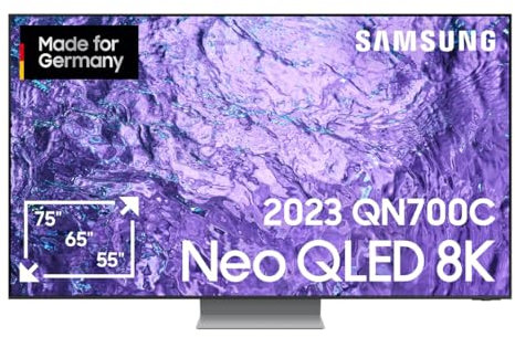 Samsung Neo QLED 8K QN700C 75 Zoll Fernseher (GQ75QN700CTXZG, Deutsches Modell), Neo Quantum HDR, Neural Quantum Prozessor Lite, Dolby Atmos, Smart TV [2023]