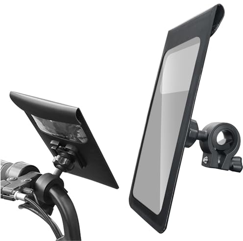 Lawen Creative Waterproof Mobile Phone Holder Bicycle Mobile Phone Case Bicycle 360° Rotatable Handlebar Bag Navigation Holder Handlebar Bag for Smartphone 6.8 Inches