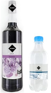 Lot Sirup Rioba & limonade:Sirup Veilchen Rioba 1L - Rioba-limonade (24x33cl)