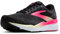 BROOKS Damen Ghost 16 Sneaker, Schwarz/Rosa/Gelb, 41 EU