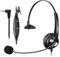 2,5mm Klinke Headset Telefon für Gigaset CL660HX C430A Panasonic Yealink W52P, Kopfhörer Telefon Festnetz Schnurlos mit Mikrofon Noise Cancelling für Homeoffice Call Center Büro Schnurlostelefon