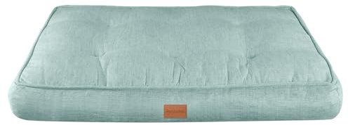 Pettidot Hundekissen Hundematte für Kleine und Mittelgroße Hunde 70x55cm, Bezug waschbar, Hundebett, Schlafplätze & Möbel für Hunde Katzen (M, Grün)