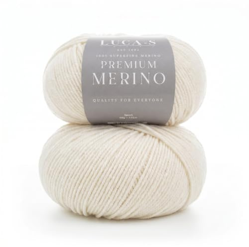 2 st premium merinoull 4 lager ull, superwash baby merinoull – 100 % ren extra fin merinoull 50 g boll