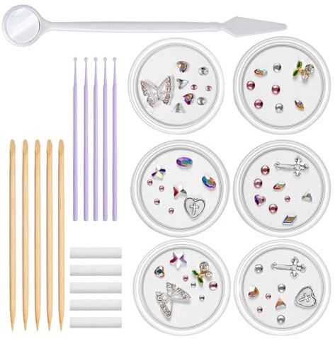 Set Di Gioielli Denti Creativi - Kit Di Gemme Denti Per Denti, Cristalli Denti | Gemme Denti Professionali Per Un Sorriso Brillante, Kit Gemme Fai Da Te Decorazione