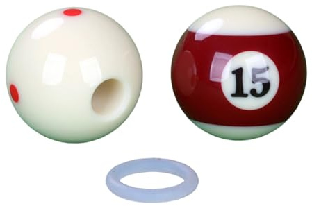 Pallina da biliardo portatile con foro Snookers Palla da allenamento perforata Biliardo colpi ginnico Mirare Aiutante Perforato Biliardo colpi Esercizio