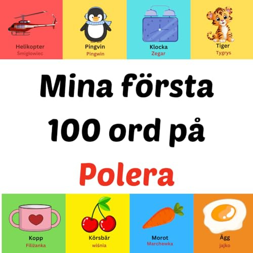 Mina första 100 ord på Polera: bilderbok för barn 1-10 år