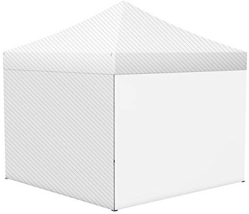 Vispronet Zeltwand (Vollwand) für Profi Faltpavillon/Faltzelt Basic, Select & Eco (3m x 3m, Weiß)