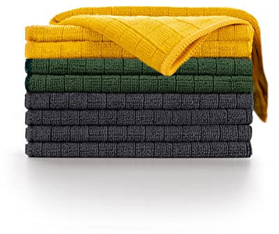 Blumtal 8X Mikrofasertücher Auto zum Reinigen, Trocknen & Polieren - lackschonende Microfasertücher in 30x40cm – fusselfreies Poliertuch - Auto Trockentuch - Microfasertuch Autopflege in 355GSM