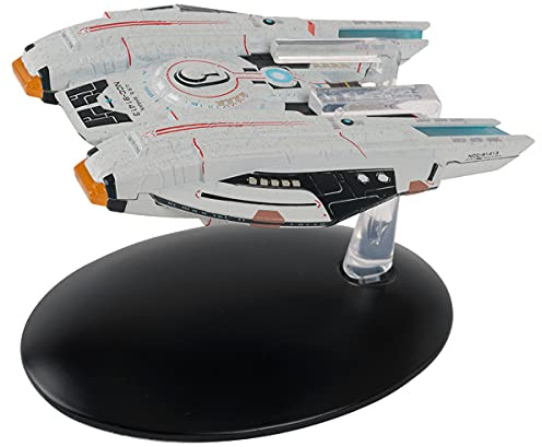 La colección oficial de Star Trek Online Starships | Shran-Class Federation Light Pilot Escort con revista Número 14 por Eaglemoss Hero Collector