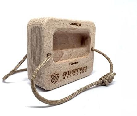 RUSTAM CLIMBING QuadRock Tragbares Hangboard für Klettern – Kompaktes Fingerboard-Training für Griffkraft & Fitness | Leichtes & Tragbares Hangboard | Handtrainer, Pinchblock-Griff