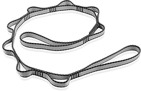 DASKING Daisy Chains, Sangle d'extension pour Hamac de Yoga 110cm/3.6ft, Réglable Multi Boucles Élingue d'escalade Sling 23KN en Nylon - Bandes d'exercice pour Stretching, Pilates, Fitness