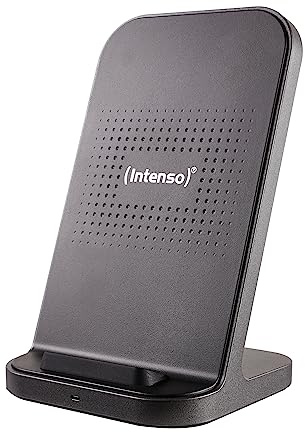 Intenso Wireless Charger BSA2 schwarz, 15W, 10W & 7,5W Schnelllademodus, Induktive Ladestation, Qi-Zertifiziert, kompatibel mit iPhone, Samsung und mehr