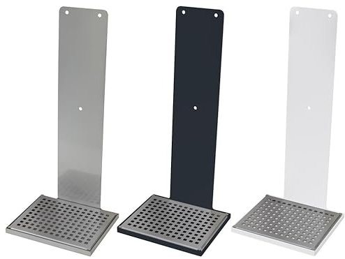 Blanc HYGIENIC Tischständer Cosmos aus Edelstahl Mit Auffangschale in Anthrazit oder Weiß für Desinfektionsspender Sensor Cosmos