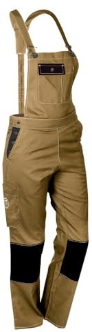 Fashion Sécurité Salopette de Travail Femme Sable Résistante, Confortable et Tendance - Bricolage et Jardinage - 44