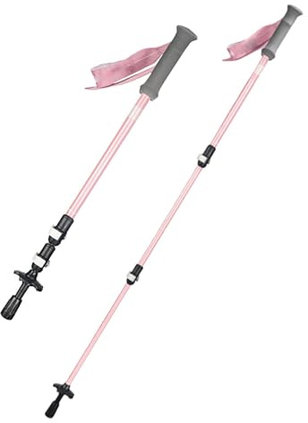 Bastón de senderismo para niños, bastones de trekking para niños, bastón telescópico ligero para niños, candados ajustables, asas de EVA, bastones de aleación de aluminio para niñas y niñas mientras