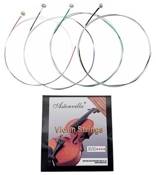 Violinsträngar AV10 set (E-A-D-G) violin fiol strängar nickel silver lindad för 4/4-3/4