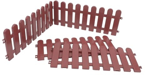 BESPORTBLE 4pcs Pet Tortoise Enclosure Outdoor Fence Brown Small Animal Playpen Reptile Supplies Garden Edging Border