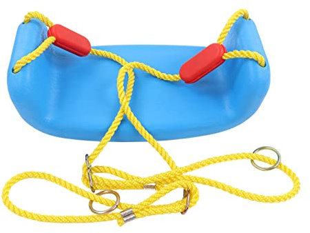 Mavaol Reemplazo de Asiento de Columpio de plástico con Cuerda Juego de árbol para niños para Patio Interior al Aire Camping