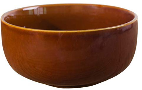 Scodella Tonda in Ceramica Stile Vintage Smalto per Colori casa Artigianale Cereali Ciotola in Oro Viola