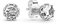 PANDORA Ohrstecker Funkelnde Krone 298311CZ