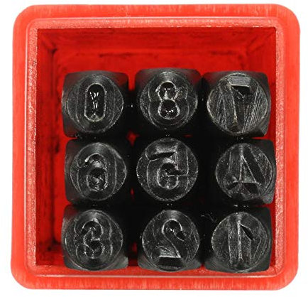OTNE Zahlen und Buchstaben Punch Set, Schlagbuchstaben, A-Z & 1-9 Großbuchstaben Stanzwerkzeug