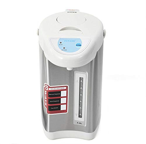 5.8 Liter Edelstahl Heißwasserspender Wasserkocher,Thermopot Wasserspender Dispender Thermoskanne Mit Kabel Benutzt für Schule, Zuhause, Büro, Hotel (Grau)