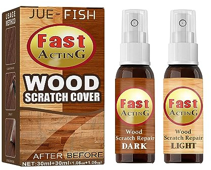 2 Pack fix it for Wood,for Furniture Repair Scratch Remover Set Fast Acting Wood Scratch Repair,for Floors,Tables, Carpenters