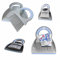 York Bacteria Stop Hand Brush and Shovel Silver Micro Particles Small Broom Sweeper Dustpan Table Sweeping Set Blue Grey, Rubber, 19 x 22 x 5 cm
