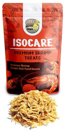 Bugzy Bugs Isocare Premium Dried Shrimp Treats Protein Rich Food Source for Isopods Insects Reptiles Feeders Invertebrates