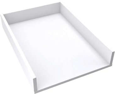 regalik Wickelaufsatz Universal, Wickeltischaufsatz für Kommoden in beliebiger Breite, Abnehmbar Wickelkommode aufsatz, Gerade Frontplatten, Weiß, 72cm x 54cm