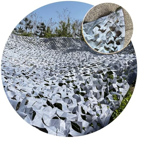 TZYYAO Gray Camo Netting-Camouflage Net Bulk Roll,Sunshade Mesh Nets,Lightweight,Breathable,Sunscreen Camouflage Net for Army Hunting Hide Decoration Fence Car Cover,Grey-1.5x4m/4.9x13.1ft